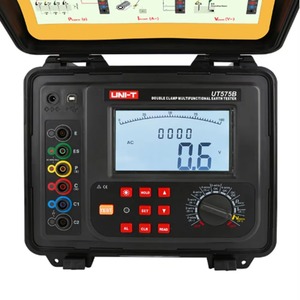 Uni-t Ut575b Double-<b>clamp</b> Multifunctional Earth Tester Multiple Measurement Methods Voltage Current Double <b>Clamp</b> Method - Product Image 4