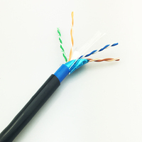 Prix de gros du fournisseur 26 Awg 305m 4 paires de câbles réseau Cat6 Câble Ethernet FTP Câble extérieur Cat6