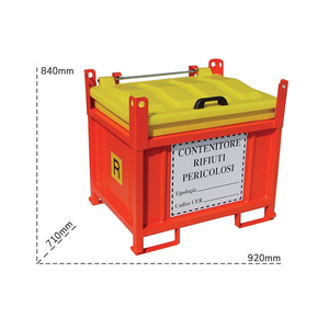 Carvel 920x710X840มม. ซ้อนได้โลหะ /pp สำหรับของเสียอันตราย250lt - Product Image 2