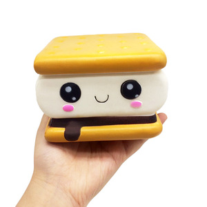 Kawaii <b>Mini</b> Bread Cartoon Food Squishy Toys Squishy Scented Slow Stress Relief Toy Supplies Kids Toy Gift Cute Cartoon Cake - Product Image 2