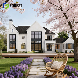 Villa de luxe en acier léger, conception professionnelle, maisons préfabriquées, construction à ossature acier légère, hôtels en plein air - Product Image 1