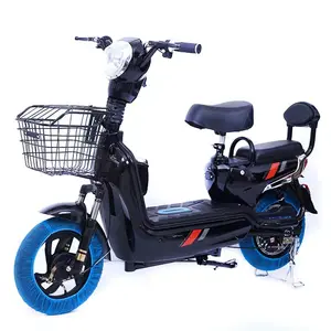 Cheap Moped 48V12Ah Lead Acid Power Display LED light City 350W Electric Motorcycle Bike with Two Seats