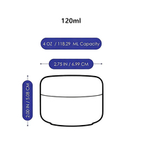 Plastique biodégradable PP 150g 200g 250g Pot de crème à large bouche Bouteille de lotion de sommeil 4oz Crème cosmétique Conteneurs vides à vendre