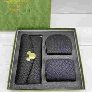 Hot Sale New Three-Piece <b>Gift</b> <b>Set</b> for Woman Birthday Wedding Christmas Long Wallet Accordion Card Holder Full <b>Set</b> Premium - Product Image 4