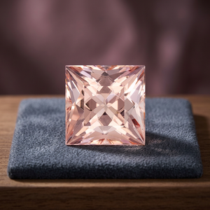Morganite naturelle taille carrée 5 mm, certifiée IGI, prix usine de gros, pierre précieuse facettée de haute qualité |   MARROPINO MORGANITE - Product Image 4
