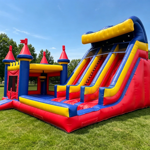 Structure gonflable commerciale tout-en-un : toboggan aquatique et sautier, château gonflable <span class=keywords><strong>pour</strong></span> événements extérieurs et entreprises de <span class=keywords><strong>location</strong></span> - Product Image 2