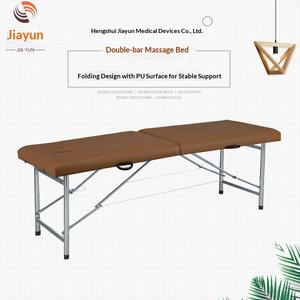 <span class=keywords><strong>Lit</strong></span> de massage <span class=keywords><strong>double</strong></span>-barre en acier inoxydable, fourni directement par l'usine, <span class=keywords><strong>lit</strong></span> de beauté portable et pliable pour usage domestique et clinique, épaissi et durable - Product Image 3