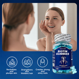 Permen Kolagen Stowberry untuk Pertumbuhan Rambut, Kulit, dan Kuku, Vitamin Gummies Label Pribadi, Magnesium Kolagen Biotin Vitamin Gummy - Product Image 2