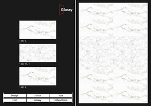 Azulejos de Pared de Cerámica Modernos Impresos con Inyección de Tinta Digital de 300x600 mm para Apartamentos, Cocinas y Baños, 8 mm de Grosor, Antibacterianos - Product Image 2