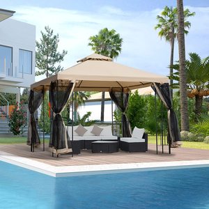 Gazébo en métal patio maison antique supports en treillis 2.5x2.5 colonnes pare-soleil en <span class=keywords><strong>fer</strong></span> <span class=keywords><strong>forgé</strong></span> barbecue haut rigide voiture bar industriel haut mural - Product Image 2