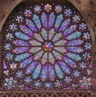 Panel de Vidrio Emplomado en Forma de Cúpula Tradicional, Alta Transmitancia de Luz, Estructura Hueca para Decoración
