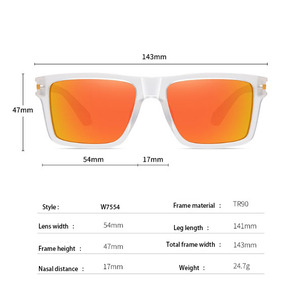 Nouvelles Lunettes de Soleil Polarisantes Décontractées Bleues à Monture TR90 pour Hommes, Verres UV400, Style Classique pour la Conduite - Vente en Gros - Product Image 5