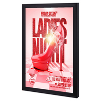 Panneau publicitaire Duratrans A2/A3/A4, boîte à lumière LED mince, profilé en aluminium rectangulaire suspendu, menu publicitaire, cadre photo