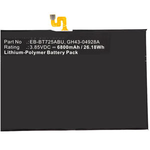 三星EB-BT725ABU GH43-04928A Galaxy Tab S5e 10.5 2019的<span class=keywords><strong>3</strong></span>.85V平板锂聚合物电池 - Product Image 3