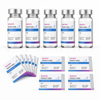 Étiquettes personnalisées autocollantes, imperméables et anti-contrefaçon pour flacons, avec logo personnalisé, numéro de lot et date d'expiration pour flacons en verre de 3 ml, 5 ml, 10 ml