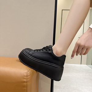 Nouvelle Collection Automne 2026 : Baskets tendance coréennes à plateforme et lacets pour femme, chaussures décontractées à semelle épaisse - Product Image 2