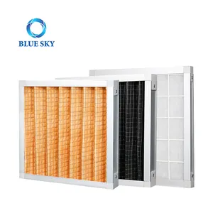 G3 G4 Primary Activated Carbon Aluminum Frame Air Conditioning Medium Effect Plate Air Filter for HVAC