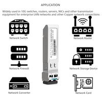 Transceiver SFP XCR 10G SFP-1.25G-LC 10GBase-LR Duplex LC SMF Module Optique (Laiton) pour Mellanox MMA2L20-AR 1310nm DDM 10km