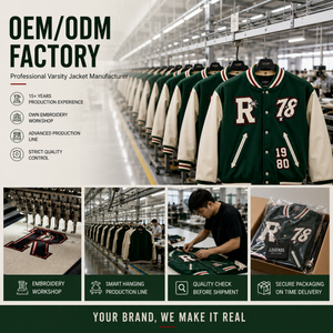 Custom Wool Varsity <strong>Jacket</strong> <strong>Men</strong> OEM Letterman <strong>Jacket</strong> <strong>Leather</strong> Sleeves Private Label Chenille Embroidery Baseball <strong>Jacket</strong> Factory - Product Image 3