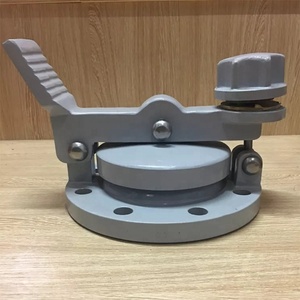 8 Inch Aluminium Voetbediende Luik A2 Oem Standaard Pijpfitting Product Handmatige Klep Handleiding Met Tankflens Goed Handleiding - Product Image 2