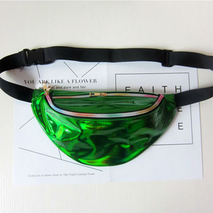 Sac banane holographique étanche couleur bonbon avec logo personnalisé pour femme - Product Image 5