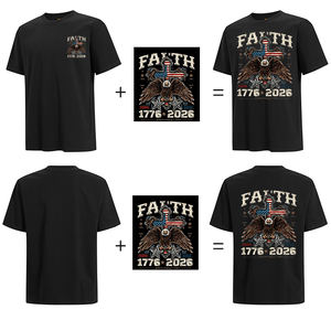 Camiseta de Punto Personalizada de 350g, 100% Algodón, Corte Regular para Hombre, Suave y Transpirable, Cuello Redondo, Manga Corta, con Logotipo de Marca Estampado - Product Image 1