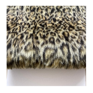 Bán Sỉ Vải Lông Giả Lông Xù Thiết Kế Họa Tiết Da Báo In Hoa Nổi Tùy Chỉnh Cho Quần Áo - Product Image 1