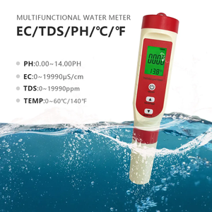 เครื่องวัดคุณภาพน้ำ 4 in 1 ระดับมืออาชีพจากโรงงานโดยตรง วัดค่า PH TDS EC อุณหภูมิ สำหรับห้องปฏิบัติการและฟาร์มเพาะเลี้ยงสัตว์น้ำ - Product Image 1