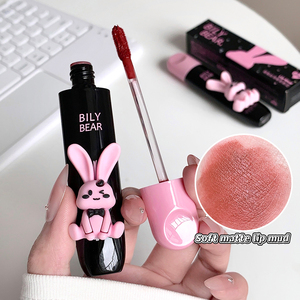 BILY BEAR - Lápiz Labial Mate en Forma de Conejo, 6 Tonos, Suave y Cremoso, No Reseca, Maquillaje Labial Coreano para Chicas, Venta al Por Mayor Personalizada - Product Image 3