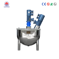 Cuve de mélange automatique en acier inoxydable personnalisée, conception à fond rond, cuve de mélange anti-explosion avec agitateur et dispositif d'engrenage