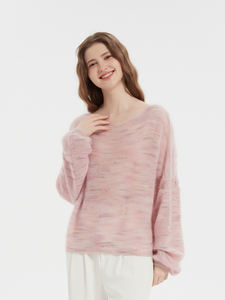 <span class=keywords><strong>Pull</strong></span> oversize en mohair Ombre Tricot <span class=keywords><strong>fin</strong></span> <span class=keywords><strong>Col</strong></span> <span class=keywords><strong>Bateau</strong></span> <span class=keywords><strong>Pull</strong></span> douillet - Product Image 6