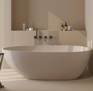 <span class=keywords><strong>Bañera</strong></span> de remojo de piedra travertino Artificial independiente, textura de <span class=keywords><strong>roca</strong></span>, superficie sólida, cómoda <span class=keywords><strong>bañera</strong></span> interior - Product Image 4