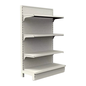 מדפי גונדולה מתכת קמעונאי מתכת מותאם אישית שחור - Product Image 2