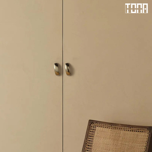 Designer Brushed Brass Villa Cabinet Knob Heavy Hardware Minimalist Luxury Interior Solid <strong>Metal</strong> Modern Kitchen <strong>Drawer</strong> - Product Image 4