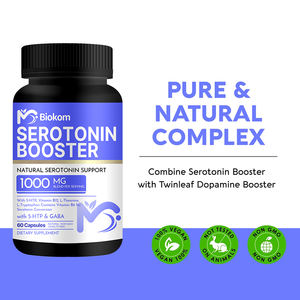 OEM Serotonin güçlendirici bitkisel takviyesi 5-HTP <span class=keywords><strong>Vitamin</strong></span> <span class=keywords><strong>B6</strong></span> B12 GABA L Theanine L Tryptophan ile kapsüller Serotonin dönüşüm için - Product Image 5