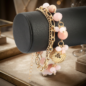 Chase Value Women's Artificial Jewellery <b>Bracelet</b>-Pink - Product Image 3