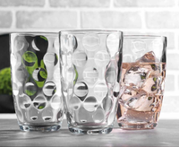 Verres à Boire Bière 16 Oz. Ensemble de 6 tasses en verre pour boissons, verres à eau, jus et cocktails Barwares