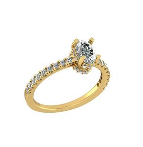 Cojín de anillo de diamante cultivado en laboratorio Unisex de calidad superior, corte de plata esterlina, chapado en rodio, estilo minimalista diseñado para Simple - Product Image 1