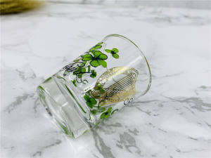 卸売家庭用飲用デカール印刷ロゴデザイン小さなウォッカミニテキーラスプリットカップユニークなカスタムショットグラス - Product Image 4