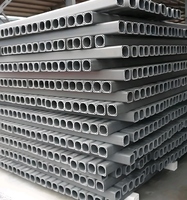 Fabrication directe en usine de tubes transparents en ABS, PE, PP, PVC, extrusion plastique, tubes de qualité pour meubles, tubes carrés en PVC colorés