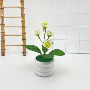 5 Petites Plantes Artificielles de <span class=keywords><strong>Jasmin</strong></span> en <span class=keywords><strong>Pot</strong></span> pour la Décoration de la Maison, de la Cour, du Salon et du Bureau pour Thanksgiving - Product Image 6