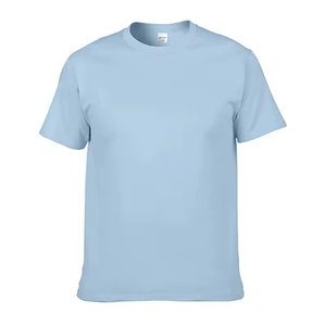 T-shirts vierges pour hommes en coton tricoté 100 % de haute qualité, personnalisables avec impression sérigraphiée, vente en gros - Product Image 4