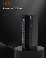 1 In 16 1X16 16 Port Vga Splitter Converter Adaptor Kabel Daya Usb Mikro 1920*1440 Vga Video Splitter untuk Proyektor Pc