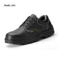Chaussures de sécurité en cuir PU, haute qualité, antistatiques, semelle en caoutchouc
