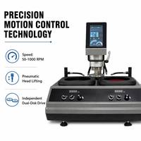 Machine de préparation d'échantillons de laboratoire intelligente, roues doubles de 8 pouces, 50-1500 tr/min pour l'analyse des métaux et des céramiques