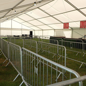 Rào chắn thép tạm thời chịu lực cao cho người đi bộ, rào chắn kiểm soát đám đông, rào chắn kim loại liên kết - Product Image 6