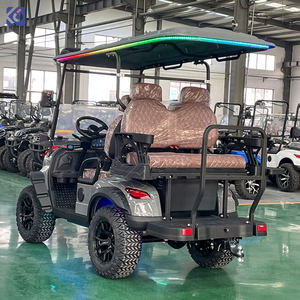 Voiturette de golf électrique tout-terrain 4 places au design luxueux, homologué<span class=keywords><strong>e</strong></span> pour la route, avec batterie 72V, voiturette de golf électrique Club Car - Product Image 6