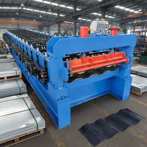Wadley PLC Metal Box Board Roof <b>Tile</b> Roll Forming Machine for Car Box Container Plate Wall Panel <b>Sheet</b> 0.3-1mm Thickness - Product Image 1