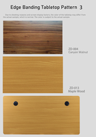 Plateau de table pour bureau debout en Bambou, MDF, PB, avec bordure ou finition blister, pour mobilier de maison et de bureau, uniquement le plateau de table.