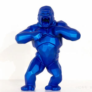 Grande Scultura Artistica in Resina di <span class=keywords><strong>Scimmia</strong></span> <span class=keywords><strong>Nera</strong></span> Irata Kong, <span class=keywords><strong>Scimmia</strong></span> da Collezione Dipinta - Product Image 6